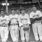 Boston Red Sox Eddie Pellagrini, Leon Culberson, Roy Partee, and Rip Russell 1947 Photo