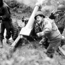 American Howitzers Shell German Forces Near Carentan, France. July 11, 1944 Photo
