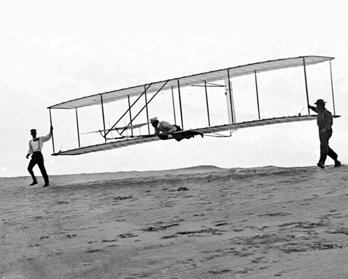 Wright Brothers Third Test Glider Launch Devil Hills, North Carolina in 1902 Photo