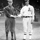 1914 World Series Boston Braves Johnny Evers and Philadelphia A's Eddie Plank Photo