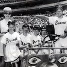 Bob Uecker and Family at Father-Son-Daughter Game in Atlanta 1968 Photo