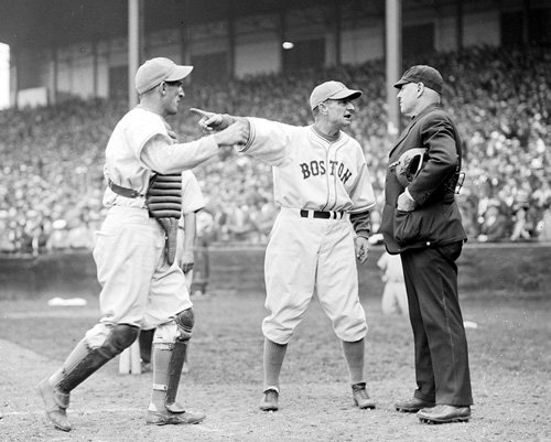 Boston Bees (Braves) Al Lopez and Bill McKechnie Argue With Umpire 1936 Photo
