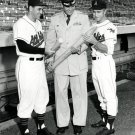 Kansas City Athletics Lou Boudreau, Colonel Malcolm Moore, and Bobby Shantz Photo