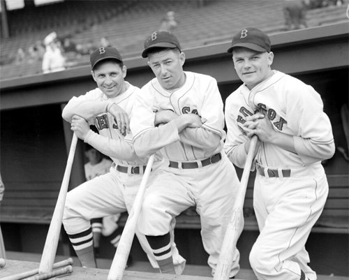 Boston Red Sox Ben Chapman, Roger Doc Cramer, and Joe Vosmik 1938 Photo