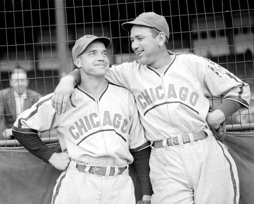 Chicago Cub Bob Garback and Dizzy Dean 1939 Photo