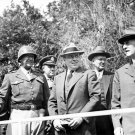 Generals George Patton and Floyd Parks Outside Berlin 1945 Photo
