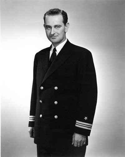 Lieutenant Commander Lyndon Johnson WWII Photo
