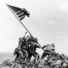 Marines Raising the American Flag On Mount Suribachi Iwo Jima February 23, 1945 Photo