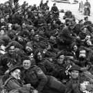 WWII British Soldiers of the Royal Army Medical Corps After Landing in France D-Day Photo