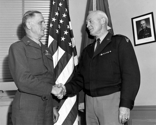 WWII Generals Henry Arnold and Carl Spaatz Photo