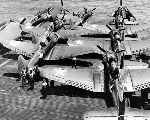 Composite Squadron 25 on Board USS Cowpens CV-25 Photo