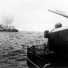 German battleship Bismarck Attacks Merchant Ship in Atlantic 1941 Photo