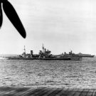 HMS King George V and USS Missouri off Japan August 16, 1945 Photo