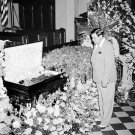 Babe Ruth at Lou Gehrig's Casket Photo