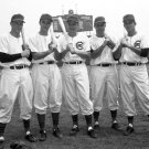 Chicago Cubs Metkovich, Pollet, Kinner, unidentified, and Church 1953 Photo