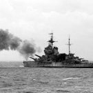 HMS Warspite (3) Shelling Beaches During D-Day June 6, 1944 Photo