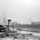 Coal Barges on Monongahela River, Pittsburgh, Pennsylvania 1938 Photo