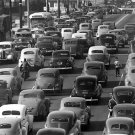 Traffic in Los Angeles, California 1947 Photo