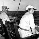 Harry and Bess Truman Fishing Photo