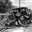Car Accident in Boston 1922 Photo