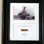 USS Massachusetts BB-59 Teak Display