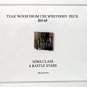 USS Wisconsin BB-64 Teak Display
