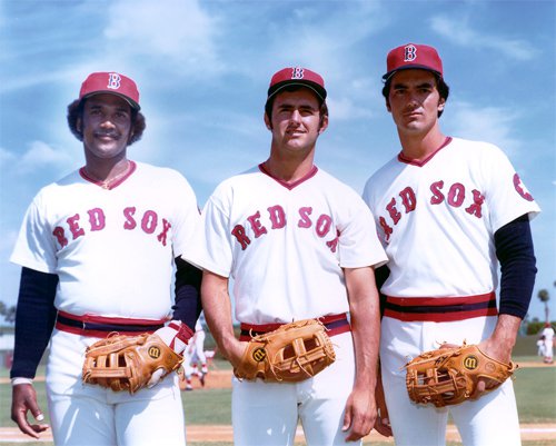 Boston Red Sox Jim Rice, Fred Lynn, and Dwight Evans Photo