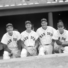Boston Red Sox Jimmy Piersall, Ted Lepcio, Lou Boudreau, and Dick Brodowski 1952 Photo
