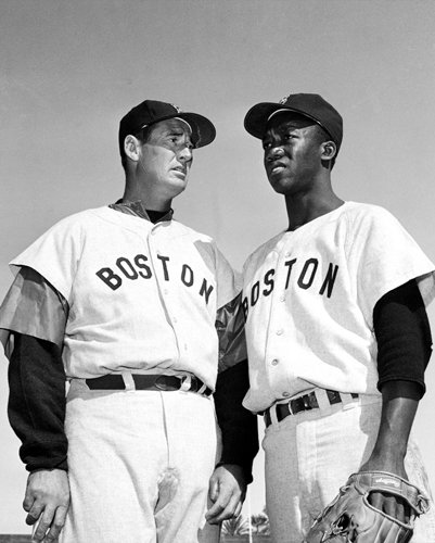 Boston Red Sox Ted Williams and Pumpsie Green Photo