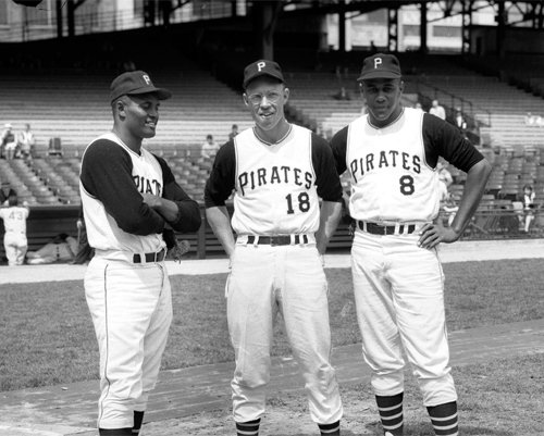 Pittsburgh Pirates Roberto Clemente, Bill Virdon, and Willie Stargell Photo