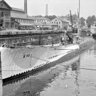 The USS S-48 Entering Dry Dock 2 at Boston Navy Yard 1929 Photo