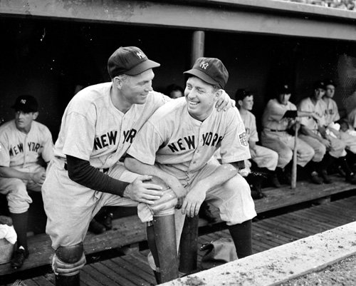 New York Yankee Bill Dickey and Buddy Rosar 1942 Photo