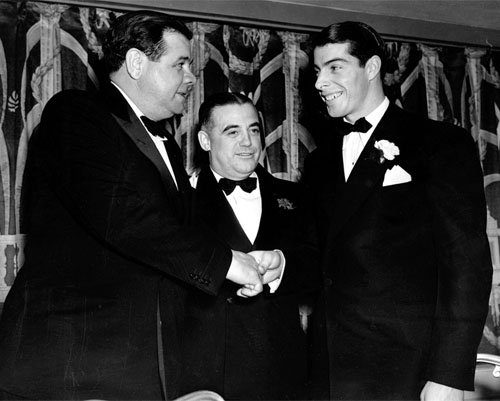 New York Yankees Babe Ruth and Joe DiMaggio Meet For First Time January 24, 1938 Photo