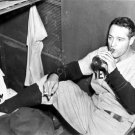 New York Yankees Lou Gehrig Enjoys Beer and Cigarette 1936 Photo