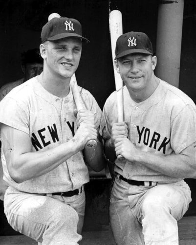 New York Yankees Roger Maris and Mickey Mantle Photo