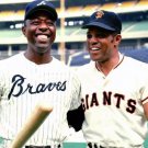 Atlanta Braves Hank Aaron and San Francisco Willie Mayes Photo