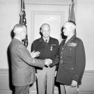 President Harry Truman, General Dwight Eisenhower, and General Omar Bradley Photo