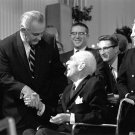 President Lyndon Johnson and Upton Sinclair Photo