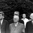 Presidents John Kennedy, Harry Truman, Lyndon Johnson and Dwight Eisenhower Photo