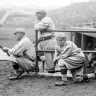 Brooklyn Robins (Dodgers) Hy Myers, Wilbert Robinson, and Mascot 1916 Photo