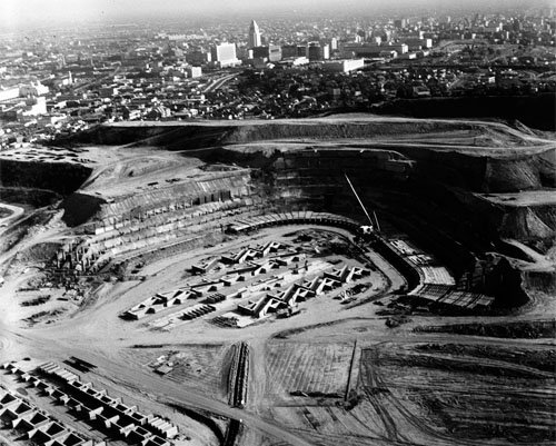 Los Angeles Dodger Stadium Construction April 28, 1961 Photo