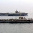 USS Constellation CV-64 and USS Kitty Hawk CV-63 Photo