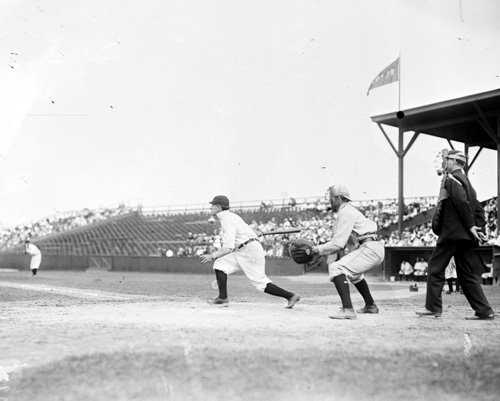 Boston Americans at New York Highlanders Willie Keeler vs Lou Criger 1906 Photo