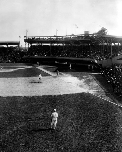 Boston Americans (Red Sox) vs. Chicago White Sox at South Side Park 1904 Photo