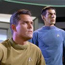 Jeffrey Hunter and Leonard Nimoy Star Trek Photo