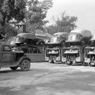 Automobile Convoys at Amity Hall, Pennsylvania 1937 Photo