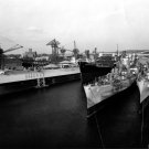 Massachusetts BB-59, Sinclar Superflame, San Diego CL-53 and San Juan CL-54 Photo