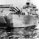 USS Minneapolis CA-36 Being Fit With Temporary Bow 1943 Photo