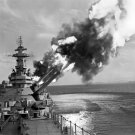 USS New Jersey BB-62 Fires Photo