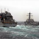 USS Spruance DDG-111 and USNS Carl Brashear T-AKE-7 in 2013 Photo